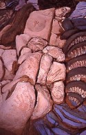 Ceramic Mural. Detail: Rodin Kiss