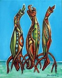 Three Mangrove Seedlings