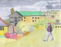 Man in Priory Park, Carmarthen , West Wales