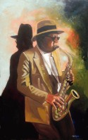sax player