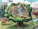 Green Log House