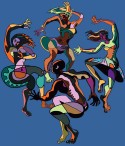 FOUR DANCERS PRINT