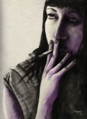 retrato morado