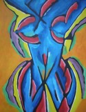 Blue woman