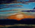 rising sun by the overpass