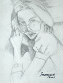 woman with glasses