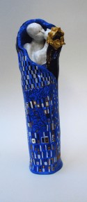Beso azul de Klimt