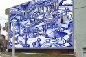 Mural sobre baldosa