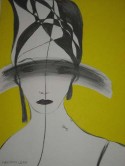 Mujer de bandera tachada