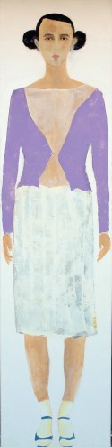 Mujer con rodete