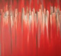 ciudad de cielo rojo