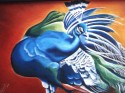 PAVO REAL AZUL