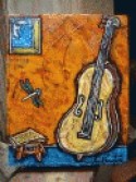 Cello con libelulas
