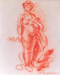 After Rembrandt - Orange Nude