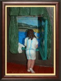 CHICA ASOMADA A VENTANA