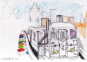 NYC Subway train (sketch).