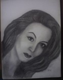 retrato a lapiz de Maria Felix
