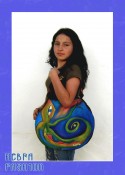 diseño. bolso pintado