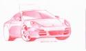 Porsche 911 (Modell 997, red)
