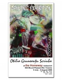 Poster, art exhibition, The Homeway Restaurant, To