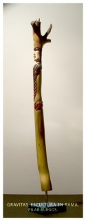Gravitas, escultura en rama/branch wood sculpture