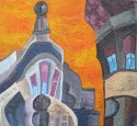 orange city scape