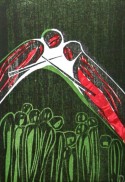 woodcut to the Helmsman tale by Franz Kafka