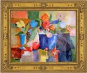 Blue Bucket and Apple