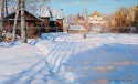 The Kostroma large village. March
