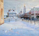 The spring sun in Rybinsk