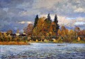 Northern wind.Kamenskoe lake