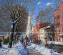 The sun on Kazanskoy street