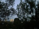 Sun going down, moon up!