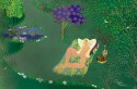 Woman at Garden with pond
