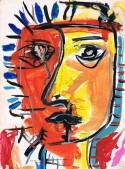 Rostro de mujer llorando