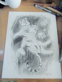 Tiger and fishes