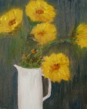 Sunflowers in a Water Pitcher
