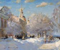 Rybinsk. Quay in the winter