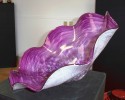 amethyst fluted bowl