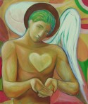The angel offers his heart