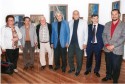 Artist Mohsen Attya in his exhibition