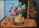 mantel y flores / watercolor