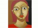 MUJER DE ROJO