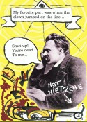 God reading Nietzche
