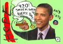 Obama smoking a blunt