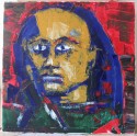 Portrait - 80 x 80 cm - huile sur toile