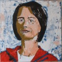 Portrait - 80 x 80 cm - huile sur toile