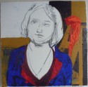 Portrait - 80 x 80 cm - huile sur toile