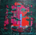 Foret - 80 x 80 cm - acrylique sur toile