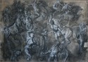 Bathing horses